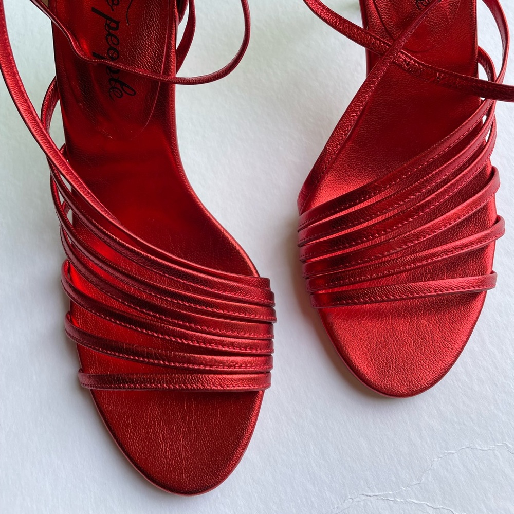 NEW Free People Strappy Red Sandals